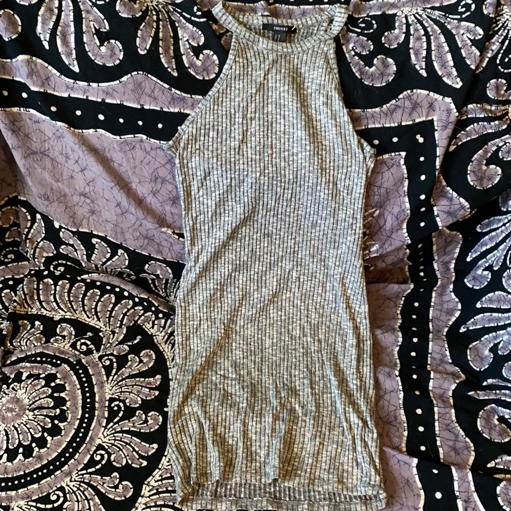 Grey mini dress